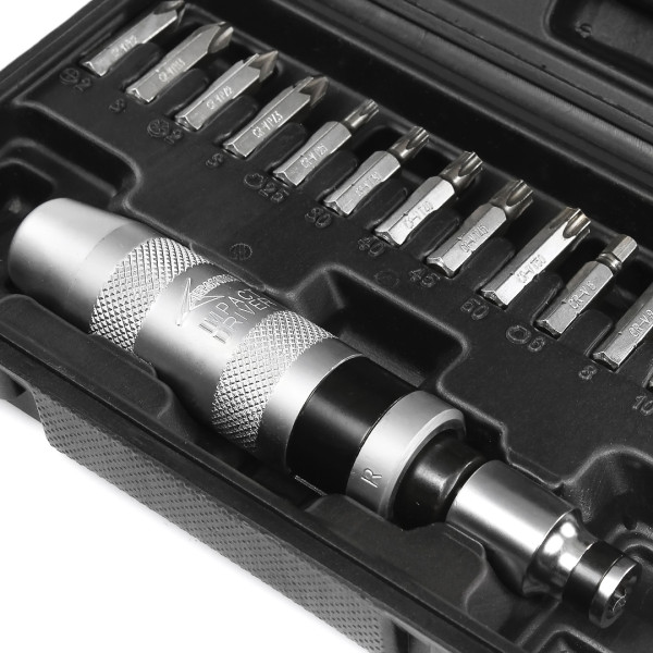 Отвертка ударно-поворотная с насадками 17 ед. Aeroforce AE-S5171