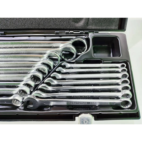 Набор комбинированных ключей 16 шт. (6-24 мм) в кейсе Aeroforce AE-S5516