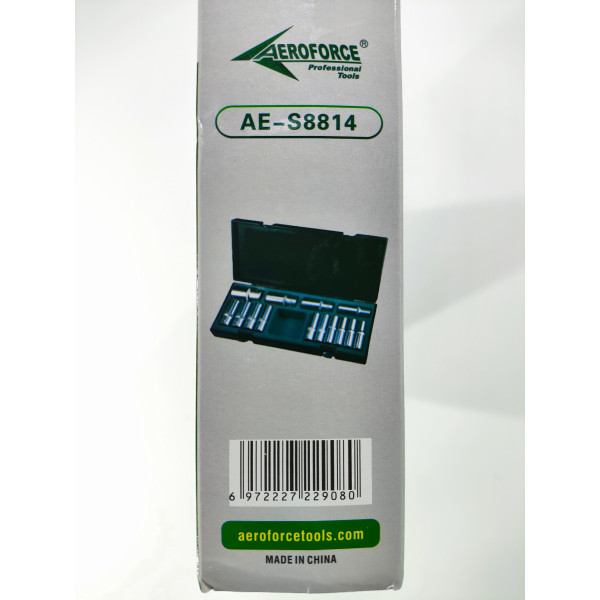 Набор головок длинных 1/2' (10-32 мм) 14 ед. Aeroforce AE-S8814