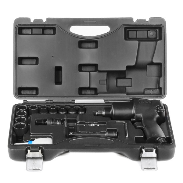 Гайковерт пневматический 1/2' с набором головок (813 Нм, 7000 об/мин, 125 мм, 3 кг) Aeroforce AE-SQ15