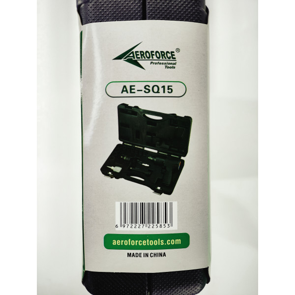 Гайковерт пневматический 1/2' с набором головок (813 Нм, 7000 об/мин, 125 мм, 3 кг) Aeroforce AE-SQ15