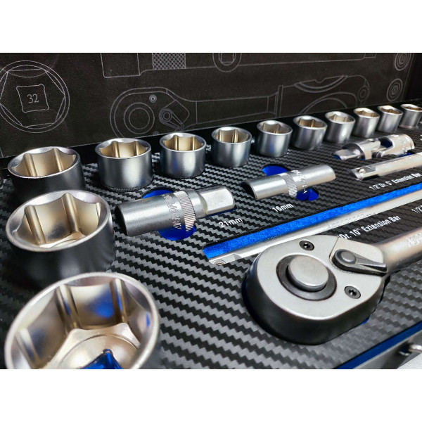 Набор профессиональных инструментов 1/2' (10-32 мм) 24 ед. Aeroforce AE-T24-2