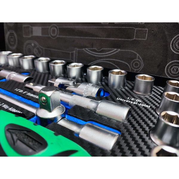 Набор профессиональных инструментов 1/2' (10-32 мм) 24 ед. Aeroforce AE-T24-2