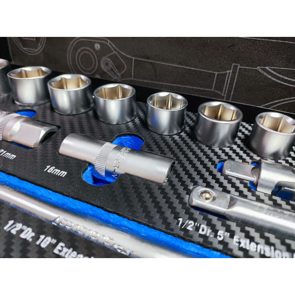 Набор профессиональных инструментов 1/2' (10-32 мм) 24 ед. Aeroforce AE-T24-2