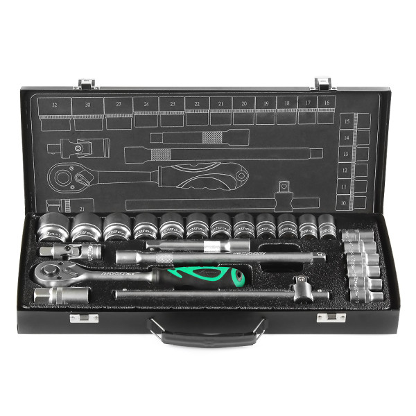Набор профессиональных инструментов 1/2" (10-32 мм) 24 ед. Aeroforce AE-T24