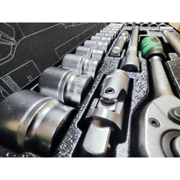 Набор профессиональных инструментов 1/2" (10-32 мм) 24 ед. Aeroforce AE-T24