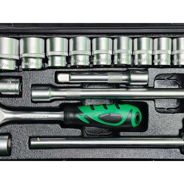 Набор профессиональных инструментов 1/2" (10-32 мм) 24 ед. Aeroforce AE-T24