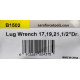 Ключ баллонный крестовой укрепленный 400мм 17мм; 19мм; 22мм + 1/2" Aeroforce B1502