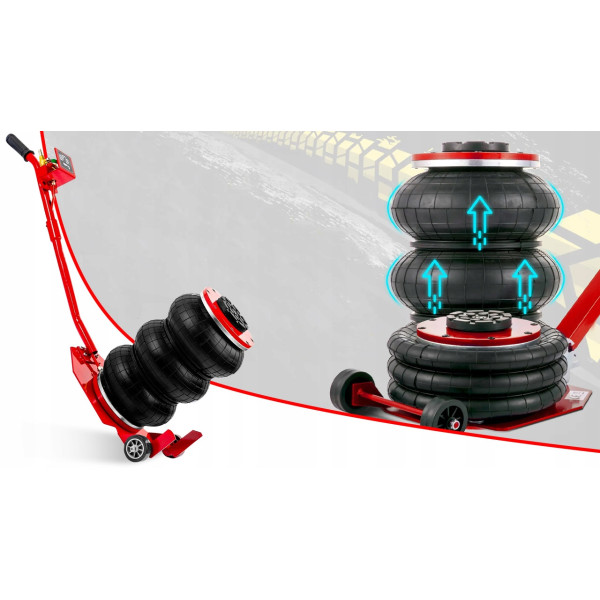 Домкрат пневматический 3 тонны (145-400 мм. 3 подушки) Profline ES-3C