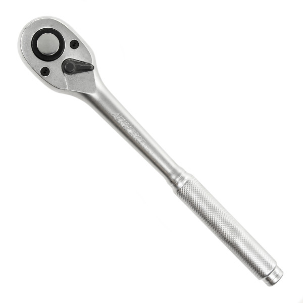 Трещотка 1/4' 160 мм металлическая ручка с накаткой (72 зуб.) Aeroforce J0603