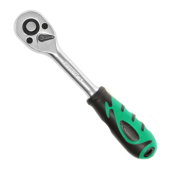 Трещотка 1/4' 155 мм с резиновой ручкой (24 зуб.) Aeroforce J0801