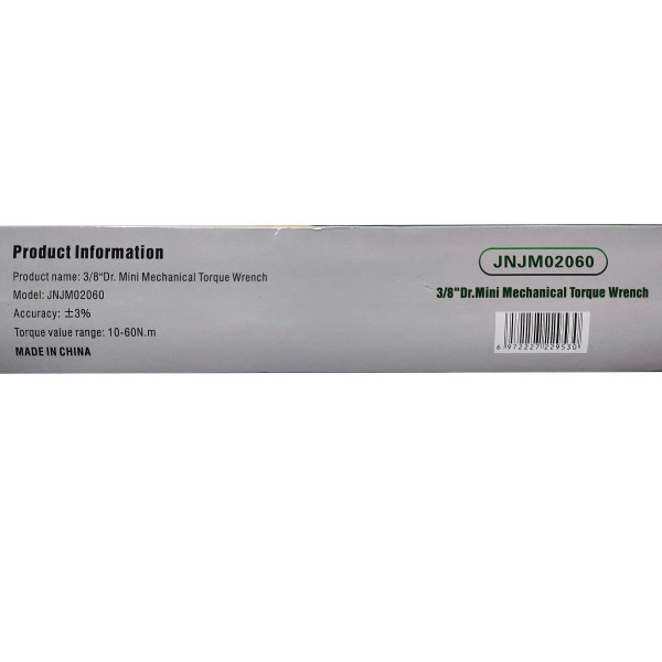 Динамометрический ключ щелочного типа 3/8" 10-60Hм 300мм Aeroforce JNJM02060