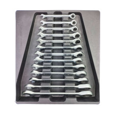 Набор ключей с трещоткой и шарниром 13 ед. (8-24 мм) Aeroforce AF-N3313-A