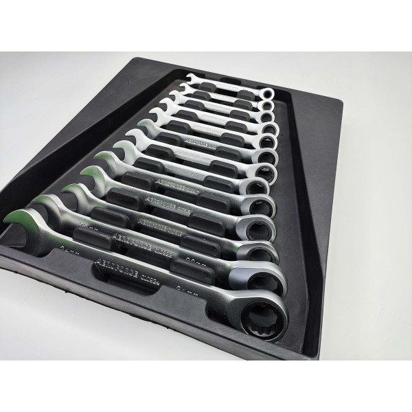 Набор ключей с трещоткой и шарниром 13 ед. (8-24 мм) Aeroforce AF-N3313-A