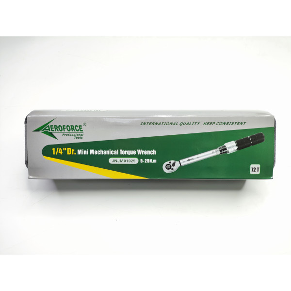 Динамометрический ключ 1/4" 5-25NM Aeroforce JNJM01025